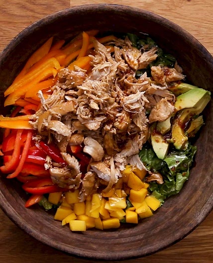 Shredded Teriyaki Chicken Salad Recipe by Tasty