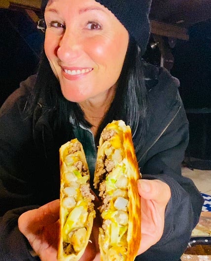 Blackstone Burger and French Fry Wraps