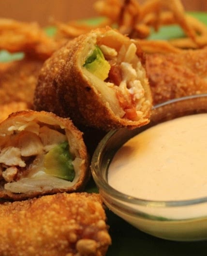 Avocado Club Egg Rolls