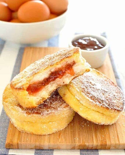 Jam Jelly Doughnut French Toast
