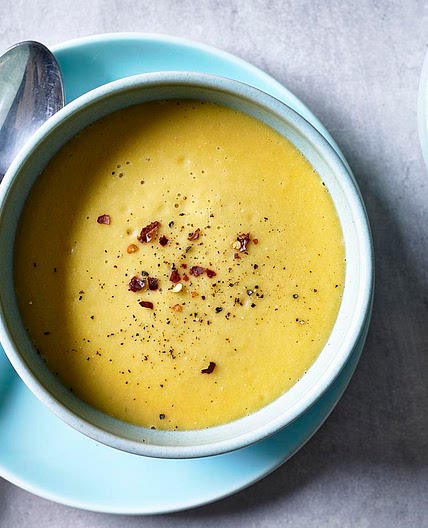 Red lentil and butternut squash soup