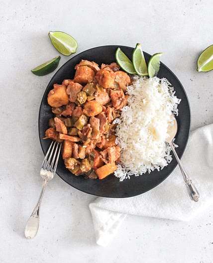 Cuban Quimbombo Okra Stew