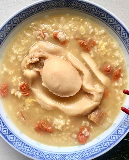 Easy Chinese Canned Abalone Porridge