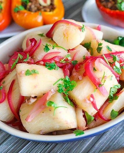 Yuca (Cassava) With Mojo Sauce