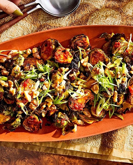 Roasted Brussels Sprouts With Gochujang Brown Butter