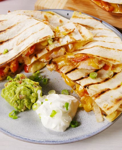Grilled Chicken Quesadillas