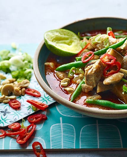 Chicken and aubergine massaman curry