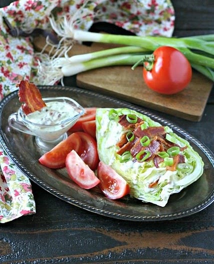 BLT Salad with Creamy Bacon Dressing