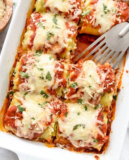 Spinach Lasagna Roll-Ups