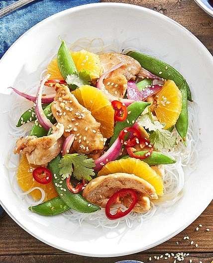 Sugar Snap, Orange, and Teriyaki Stir-Fry