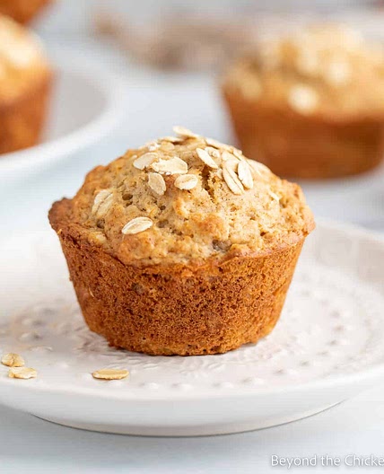 Applesauce Oatmeal Muffins