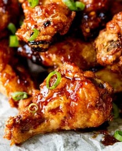 Sticky AND Crispy Asian Chicken Wings
