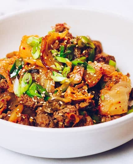 Paleo Kimchi Beef Stir-Fry (Whole30, Keto)