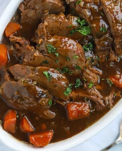 Slow Cooker Beef Joint {Best EVER Roast!}