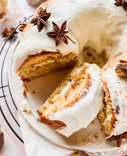 Maple Bundt Cake with Cream Cheese Filling