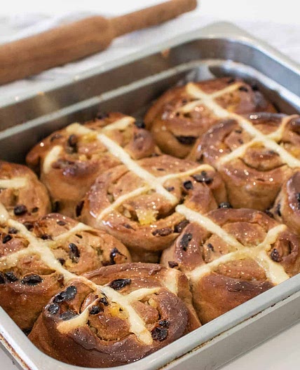 Easter Hot Cross Scrolls