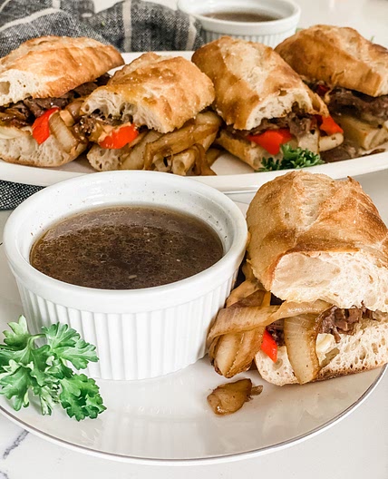 Lightened Up French Dip Sandwiches