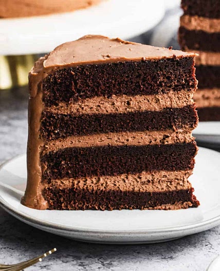 Layered Chocolate Mousse Cake Recipe