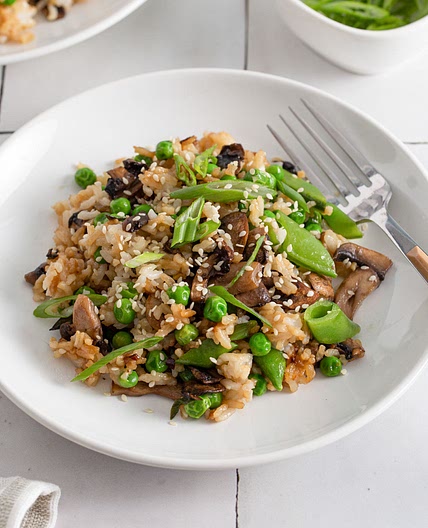 Vegan Mushroom Fried Rice