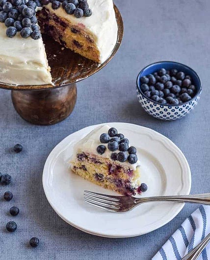 Gluten Free Lemon Blueberry Cake