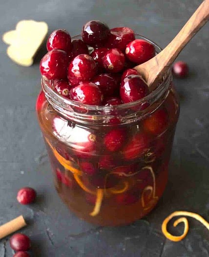 Fermented cranberries