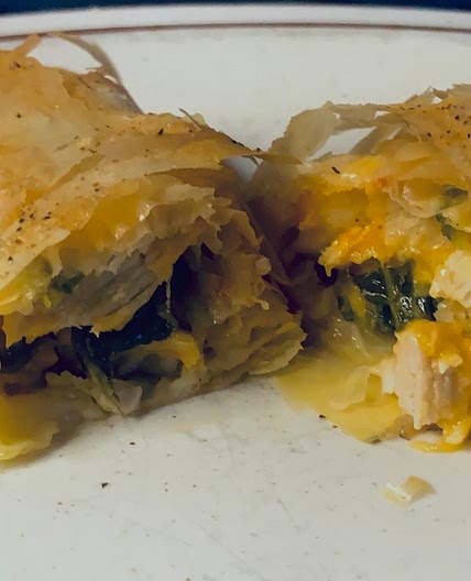 Chicken Spinach Strudel