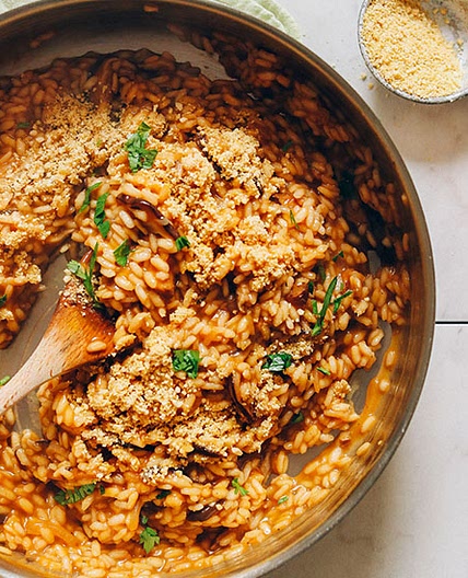 Caramelized Shiitake Mushroom Risotto