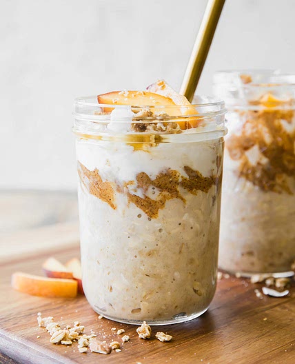 Peaches n’ Cream Overnight Oats