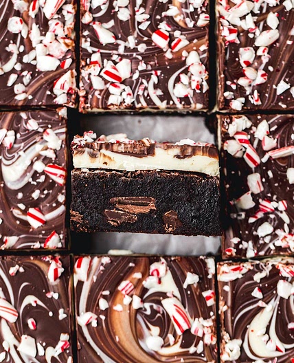 Peppermint Bark Brownies