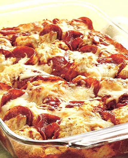 4-Ingredient Pizza Bake