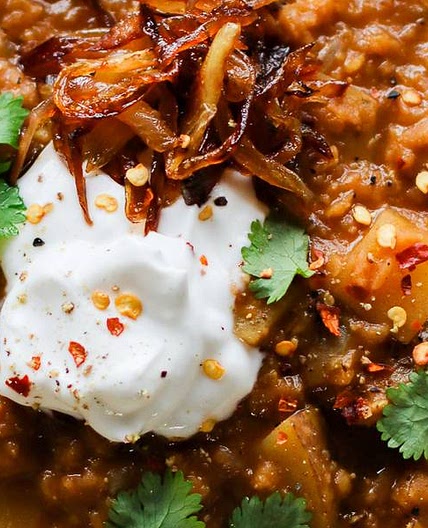 Potato & Red Lentil Soup