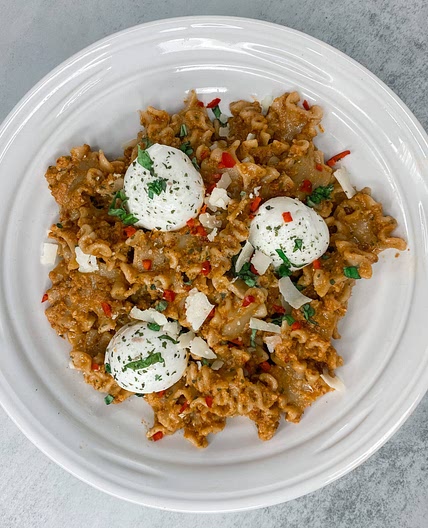 Spicy Sundried Tomato Pesto Pasta