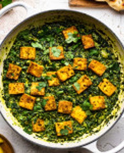 Saag tofu (vegan saag paneer)