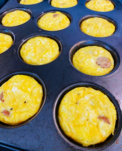 Cottage Cheese Sausage Egg Bites