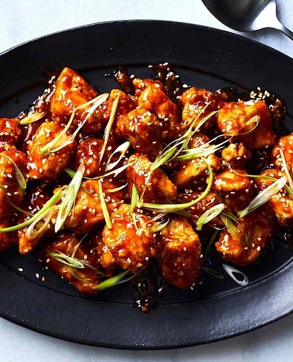 Air-fried General Tso's Chicken