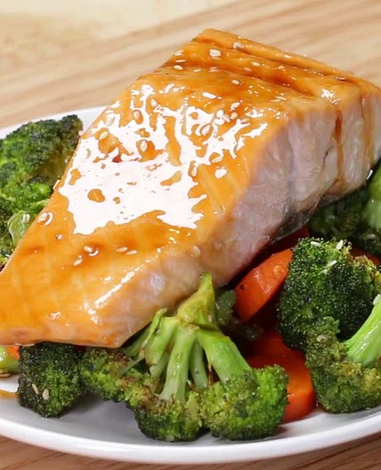 One-Pan Teriyaki Salmon Dinner Recipe by Tasty