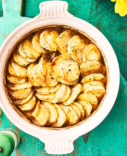 Goat’s Cheese, Mushroom and Lentil Hotpot