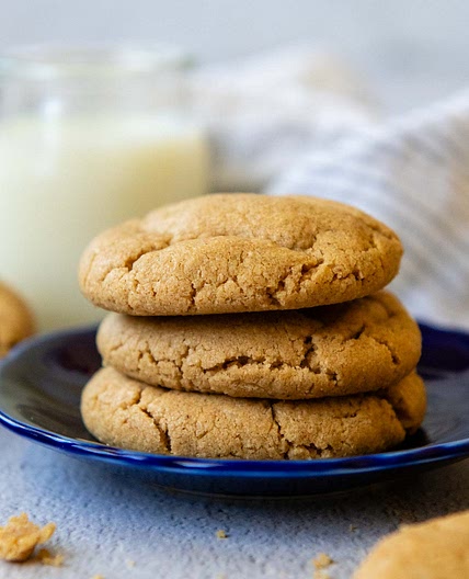 Soft Batch Oat Flour Peanut Butter Cookies
