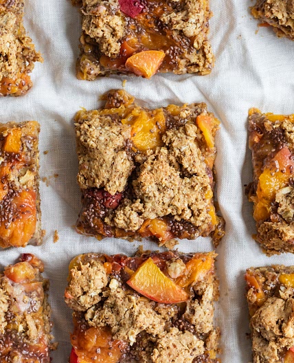 Peach Cobbler Bars