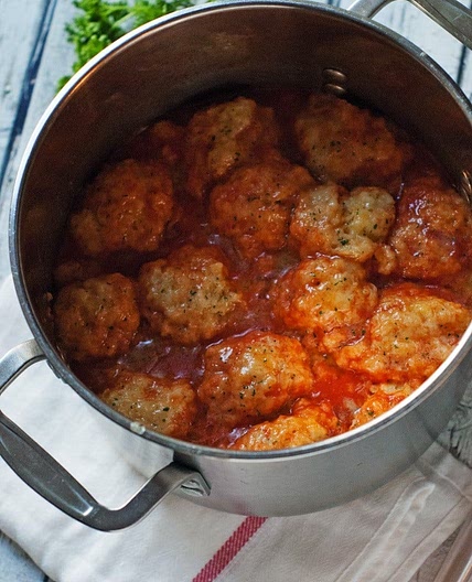 Creamy Tomato Soup with Cheddar Bay Dumplings