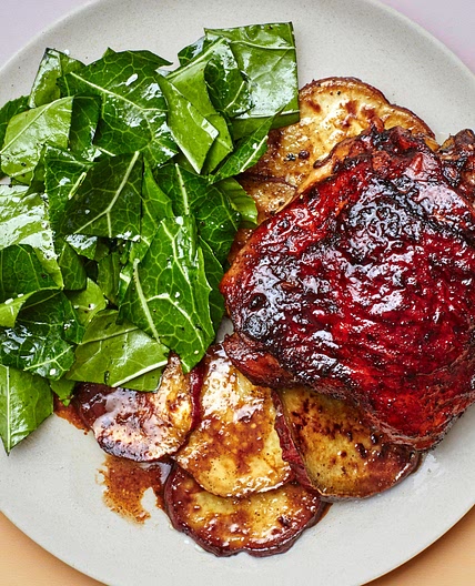 Tamarind Chicken Thighs With Collard Greens Salad