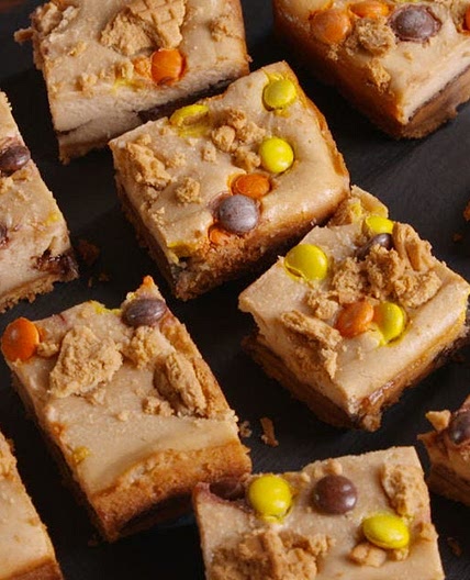 Double Reese's Cheesecake Bars