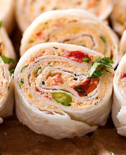 Chicken Taco Mexican Pinwheels