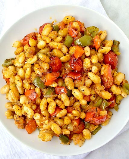 Roasted White Beans with Vegetables Greek Style