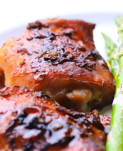 Sticky Chicken Thighs with a Low Carb Sauce