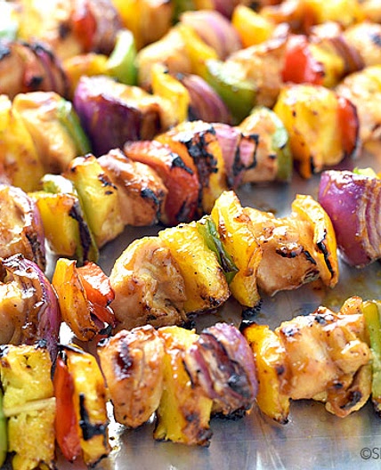 Hawaiian Chicken Kabobs