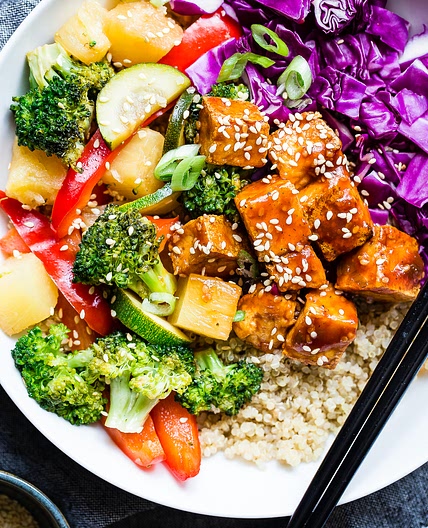Korean Barbecue Tofu Meal Prep Bowls