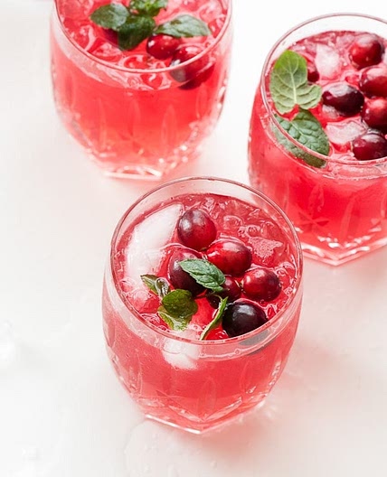 Sparkling Cranberry Vodka Punch