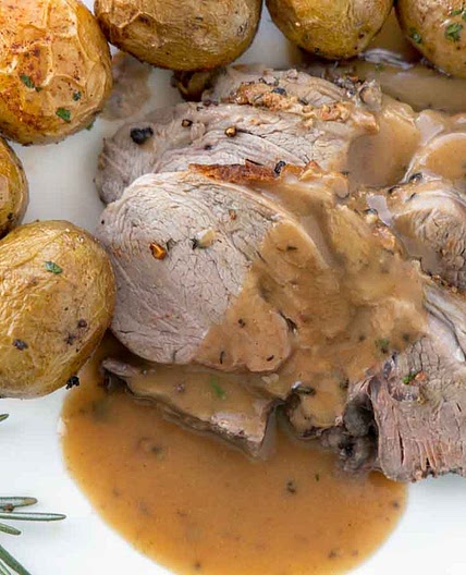 Oven Roasted Leg of Lamb and Potatoes
