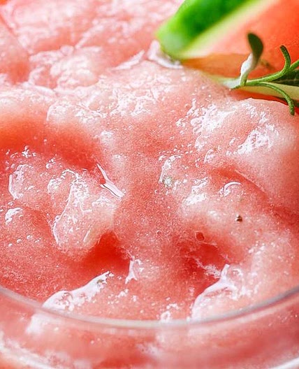 Frosted Watermelon Rosemary Slushy